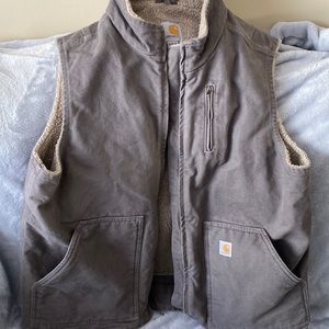 Carhartt vest. Grey/brown, size XL.